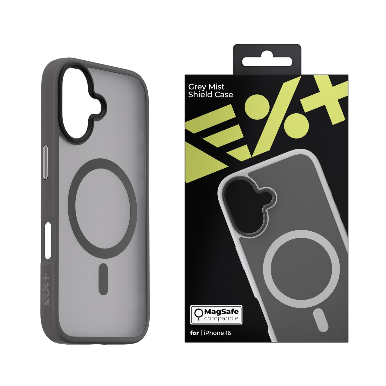 Husa de protectie NEXT ONE Mist Shield cu MagSafe pentru iPhone 16, Gri - iSTYLE RO