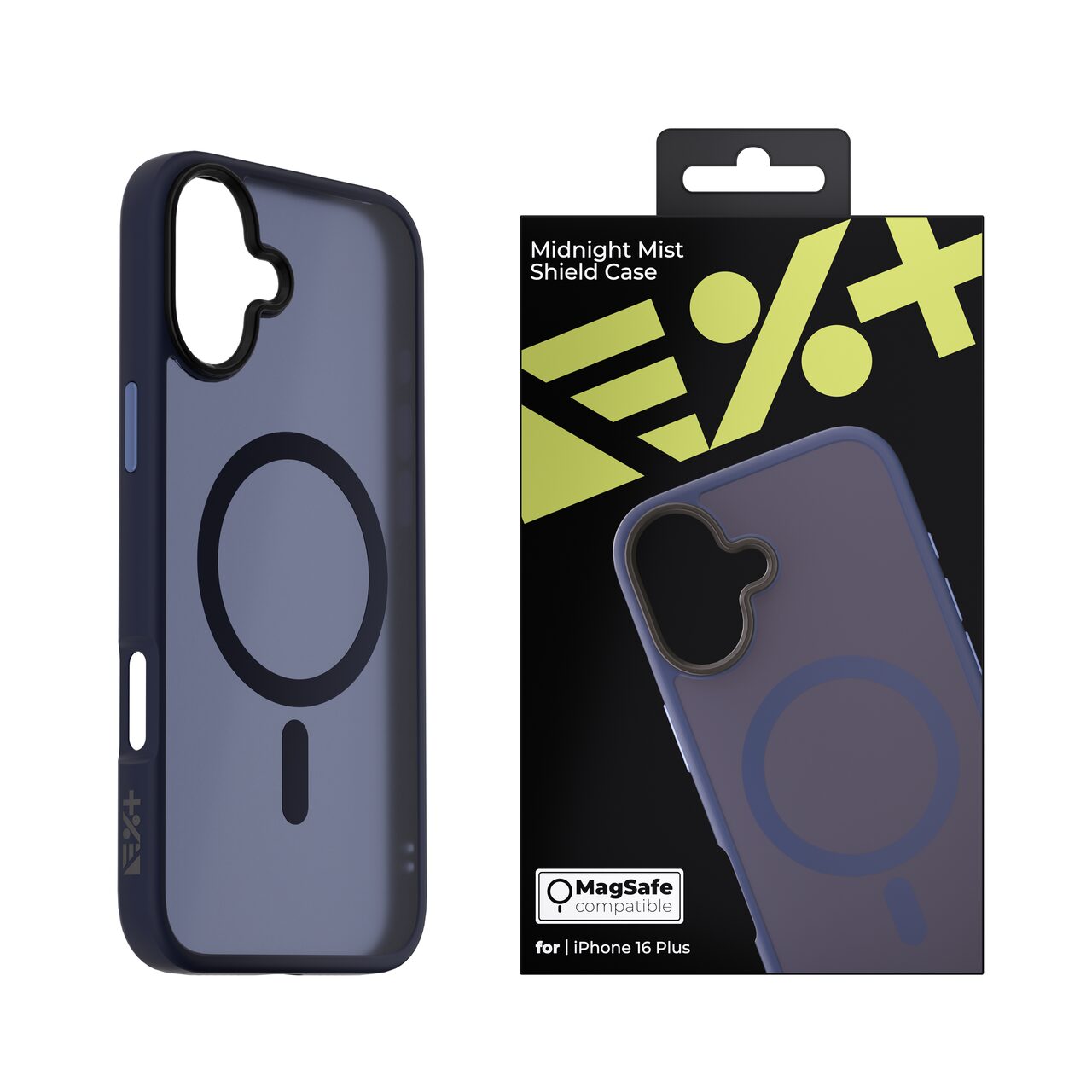 Husa de protectie NEXT ONE Mist Shield cu MagSafe pentru iPhone 16 Plus, Albastru - iSTYLE RO