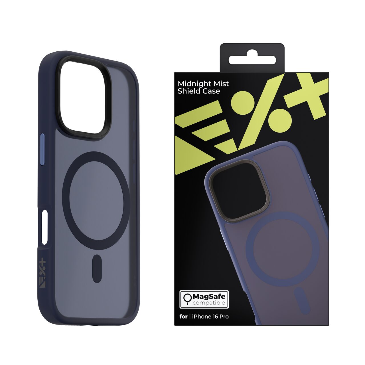 Husa de protectie NEXT ONE Mist Shield cu MagSafe pentru iPhone 16 Pro, Albastru - iSTYLE RO