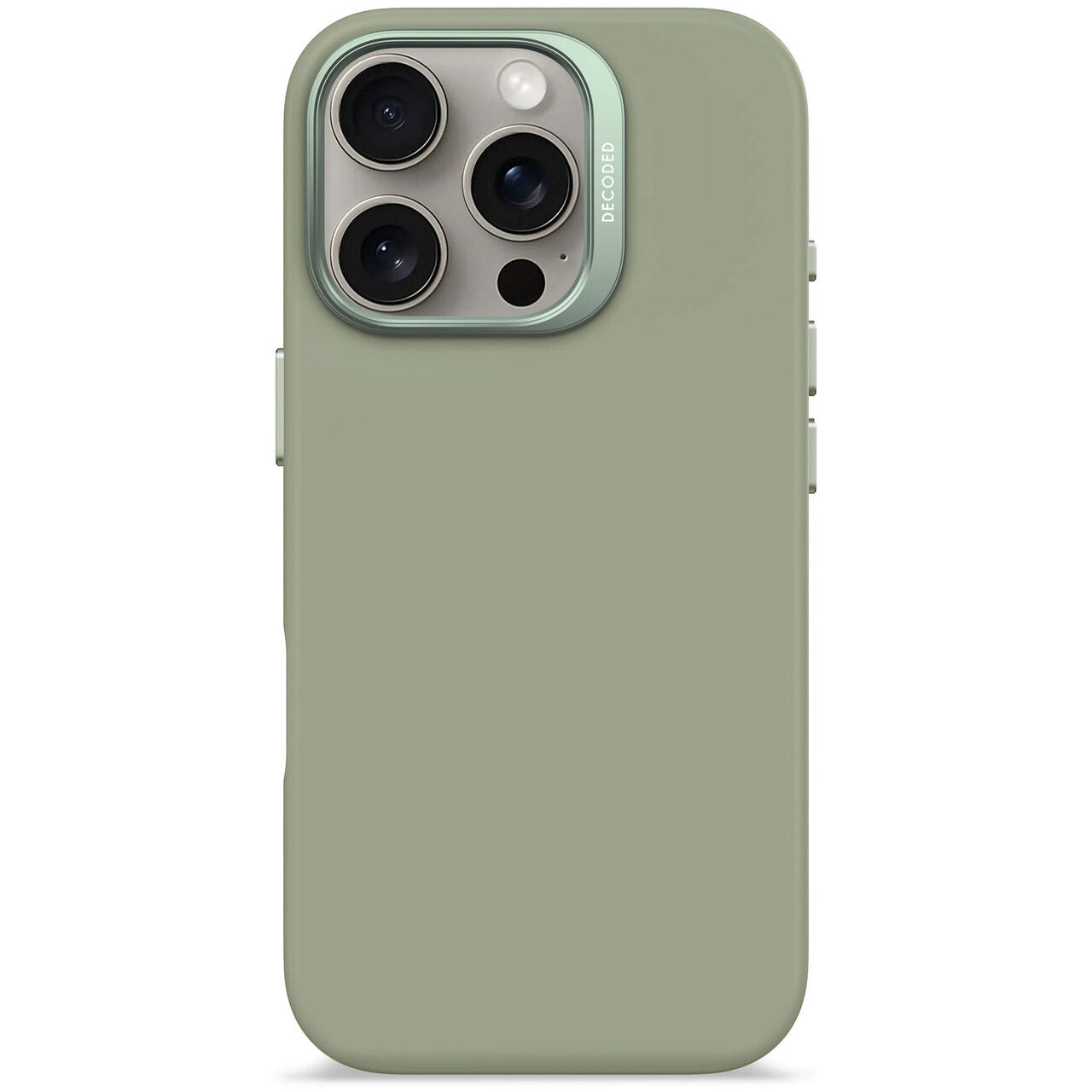Husa de protectie DECODED din silicon pentru iPhone 16 Pro, Verde - iSTYLE RO