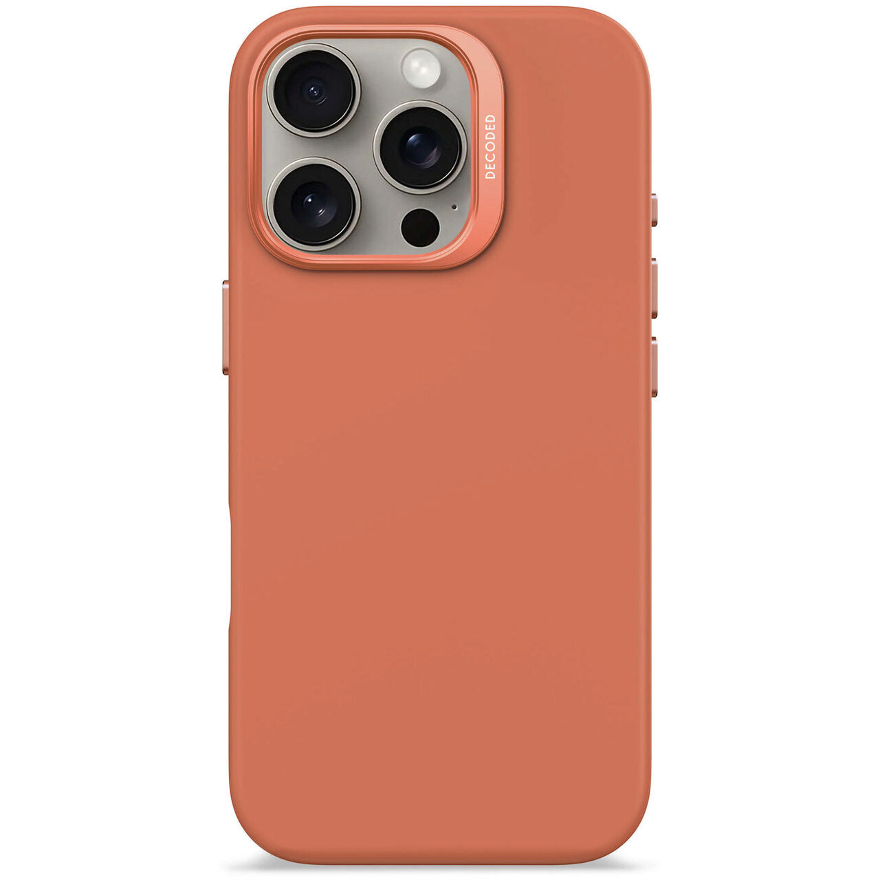 Husa de protectie DECODED din silicon pentru iPhone 16 Pro Max, Portocaliu - iSTYLE RO