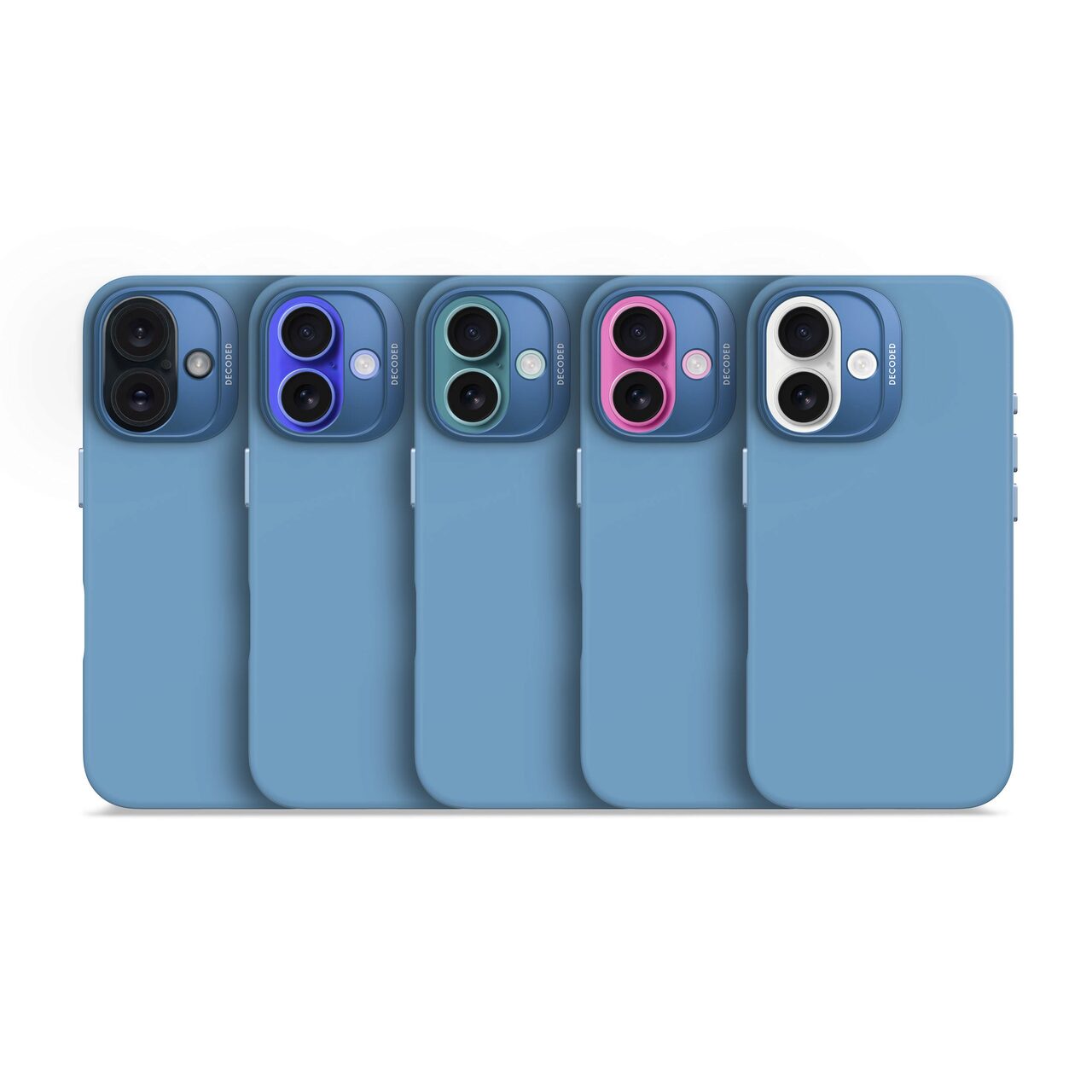 Husa de protectie DECODED din silicon pentru iPhone 16, Albastru - iSTYLE RO