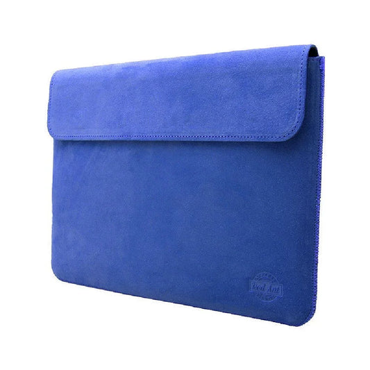 Husa de protectie REDANT cu clapă pentru MacBook Pro 14, Piele, Albastru - iSTYLE RO