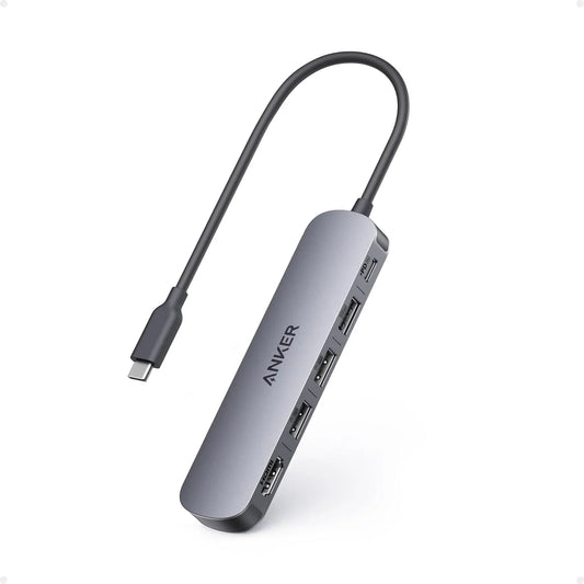 Adaptor Hub Anker USB-C 5-in-1 HDMI 4K@30Hz PD 90W Gri
