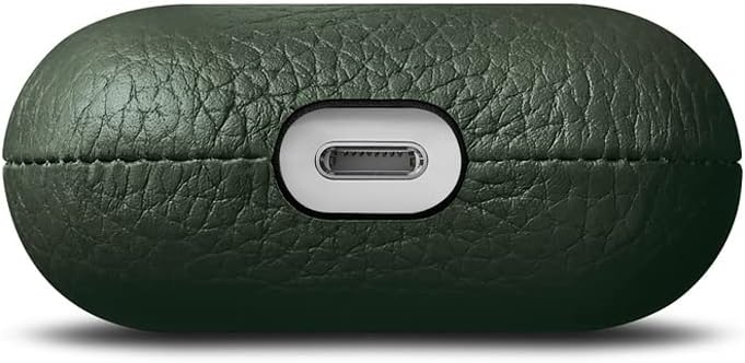 Husa de protectie Woolnut pentru AirPods (gen.3), Piele, Verde - iSTYLE RO