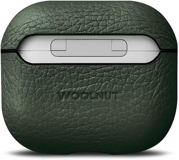 Husa de protectie Woolnut pentru AirPods (gen.3), Piele, Verde - iSTYLE RO