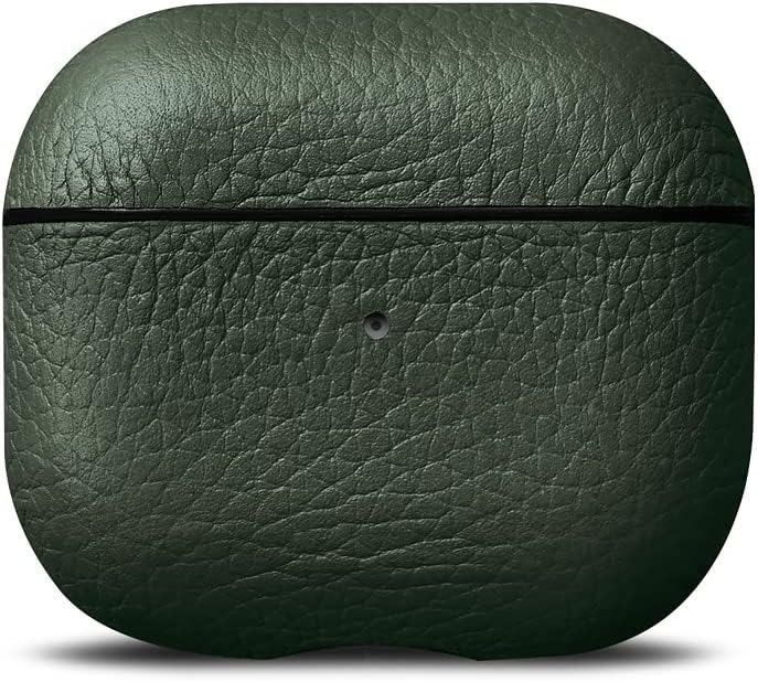Husa de protectie Woolnut pentru AirPods (gen.3), Piele, Verde - iSTYLE RO