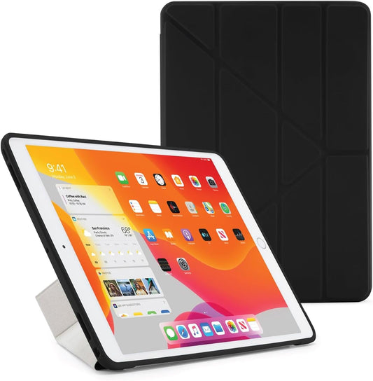 Husa Pipetto Origami pentru iPad 10.2 (2021/2020/2019), Negru - iSTYLE RO