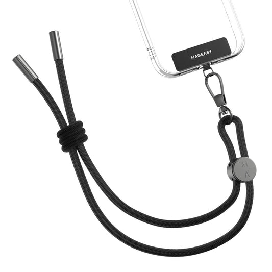 Curea SwitchEasy MAGEASY Wrist strap 6mm + strap card Negru - iSTYLE RO