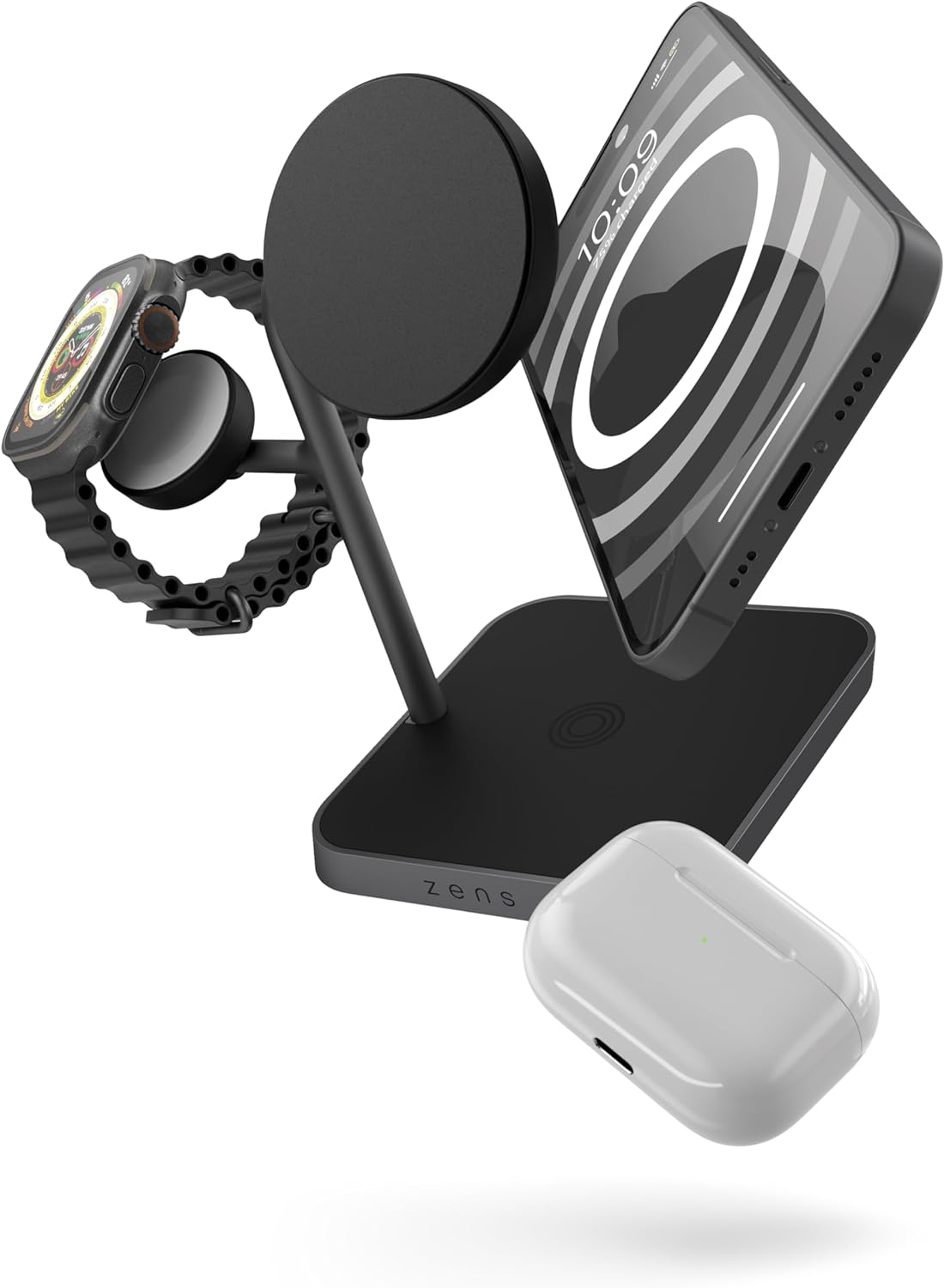 Incarcator wireless 3 in 1, Zens Office Charger Pro 3, 25W, Negru - iSTYLE RO