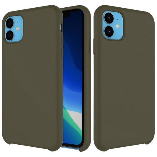 Husa de protectie NEXT ONE pentru iPhone 11, Silicon, Olive Green - iSTYLE RO