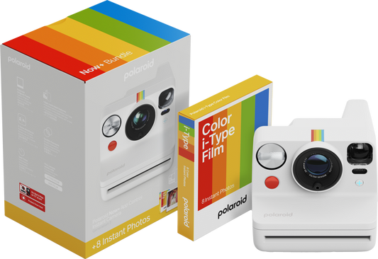 Pachet Camera Foto Instant Polaroid Now+ (gen.3)Alb + Hartie Foto - iSTYLE RO
