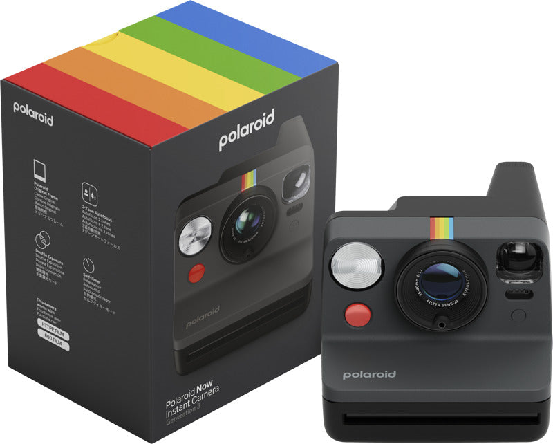 Camera Foto Instant Polaroid Now (gen.3), Negru - iSTYLE RO