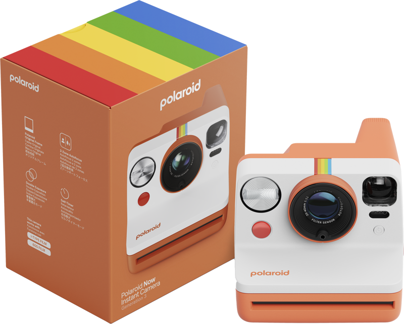 Camera Foto Instant Polaroid Now (gen.3), Portocaliu - iSTYLE RO