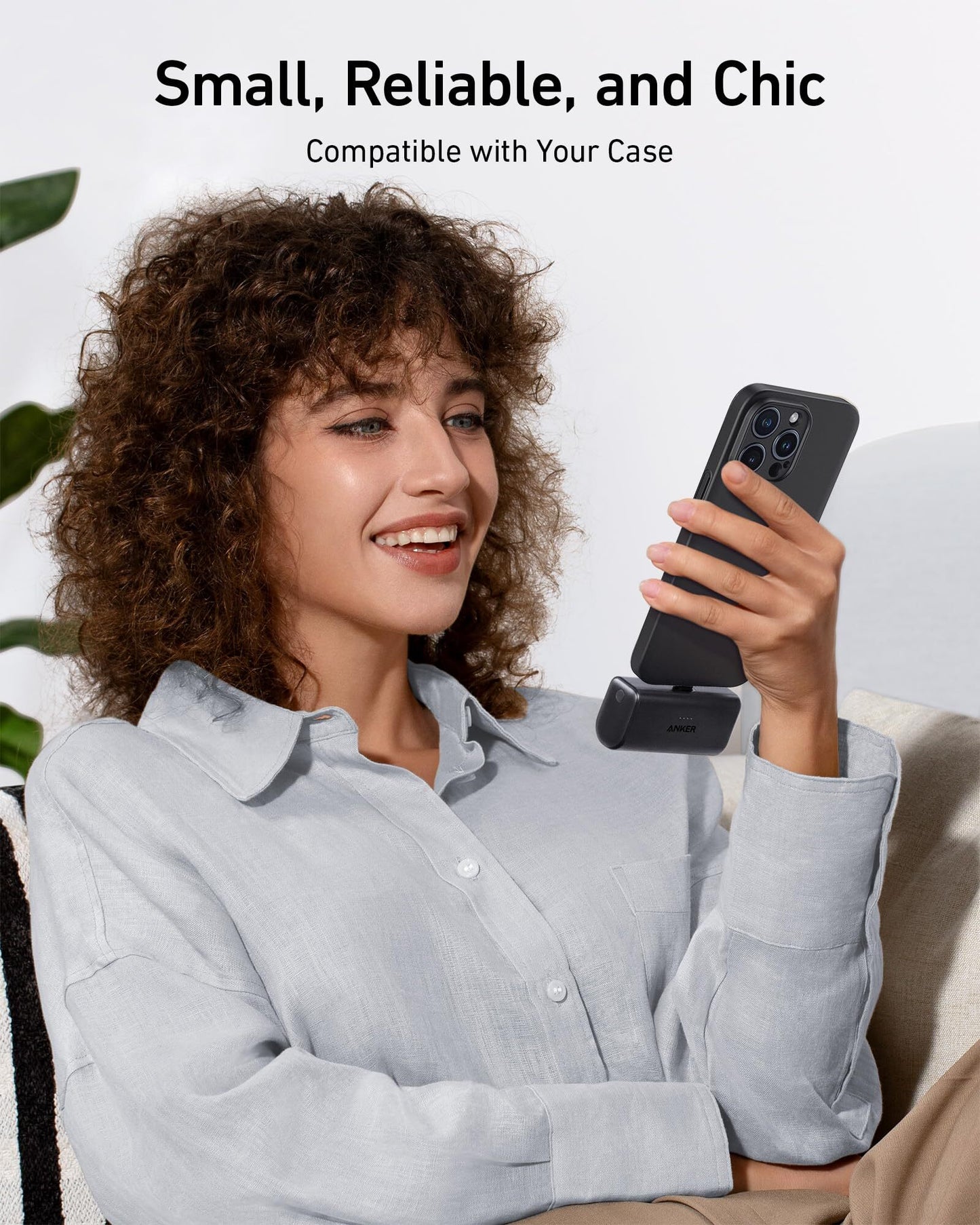 Baterie externa Anker Nano 5000 mAh 22.5W conector USB-C negru - iSTYLE RO