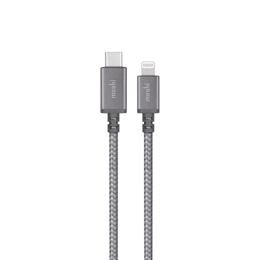 Cablu de date Moshi Integra USB-C la Lightning (1.2m), Titanium Gray - iSTYLE RO