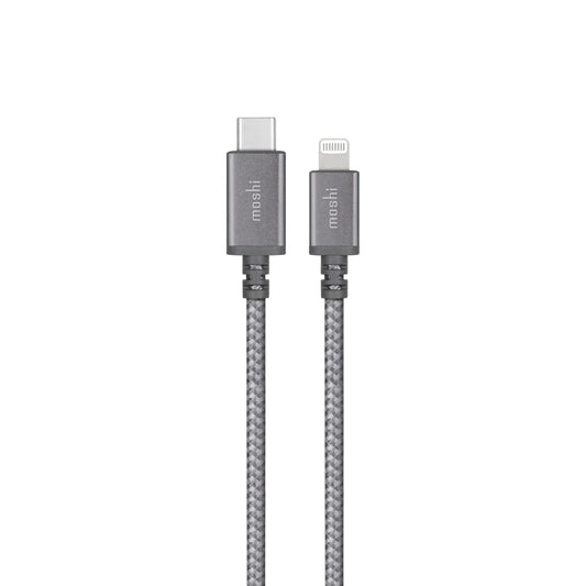 Cablu de date Moshi Integra USB-C la Lightning (1.2m), Titanium Gray - iSTYLE RO