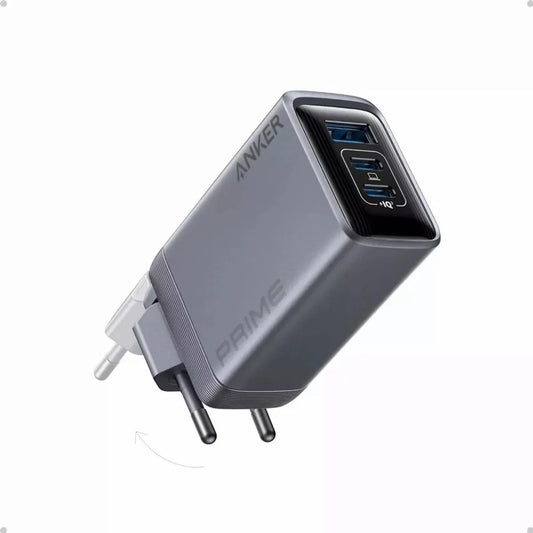 Adaptor priza Anker Prime GaN PPS, 100W, 2x USB-C, 1x USB-A, Gri - iSTYLE RO