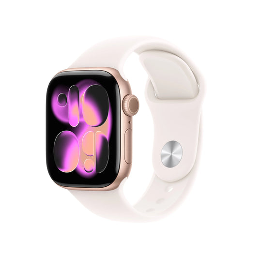 Apple Watch Series 11 GPS 42mm Rose Gold Aluminium Case with Light Blush Sport Band - M/L