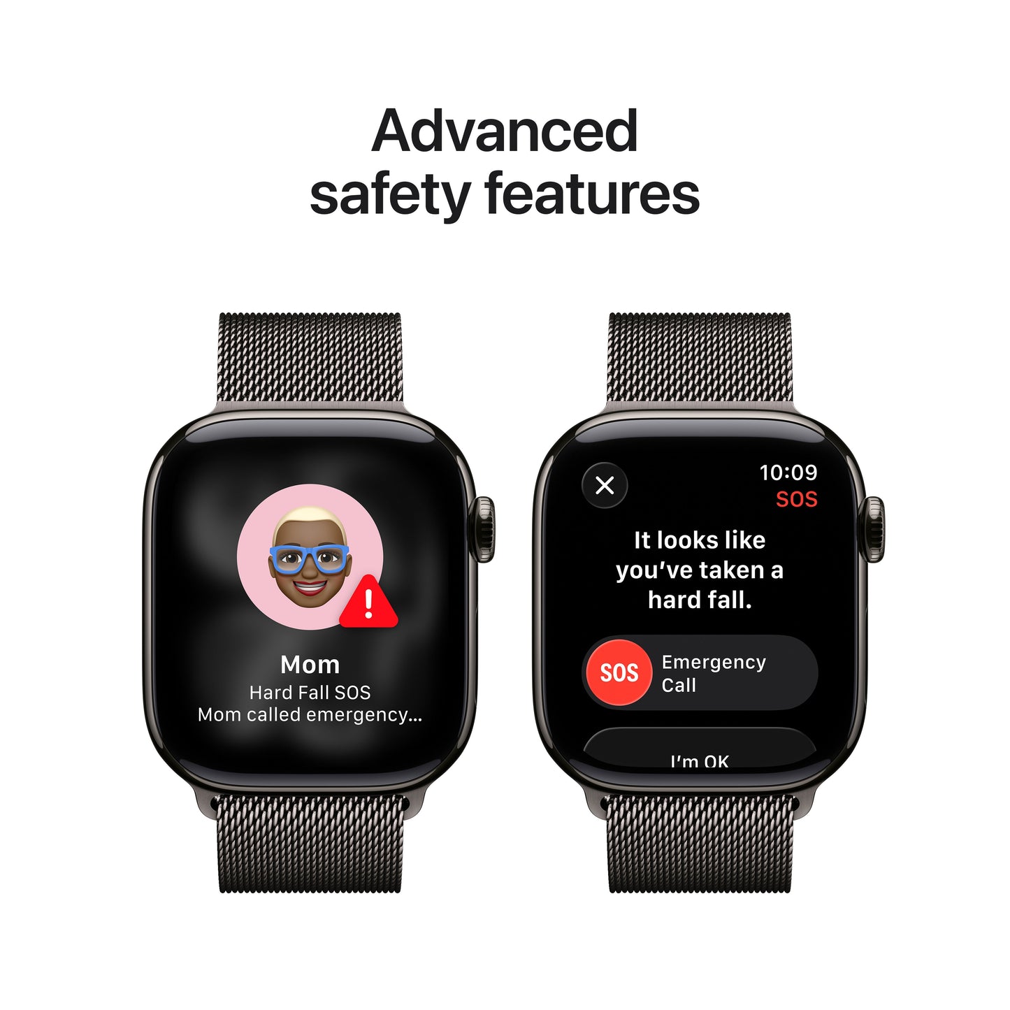 Apple Watch Series 11 GPS + Cellular 42mm Slate Titanium Case with Slate Milanese Loop