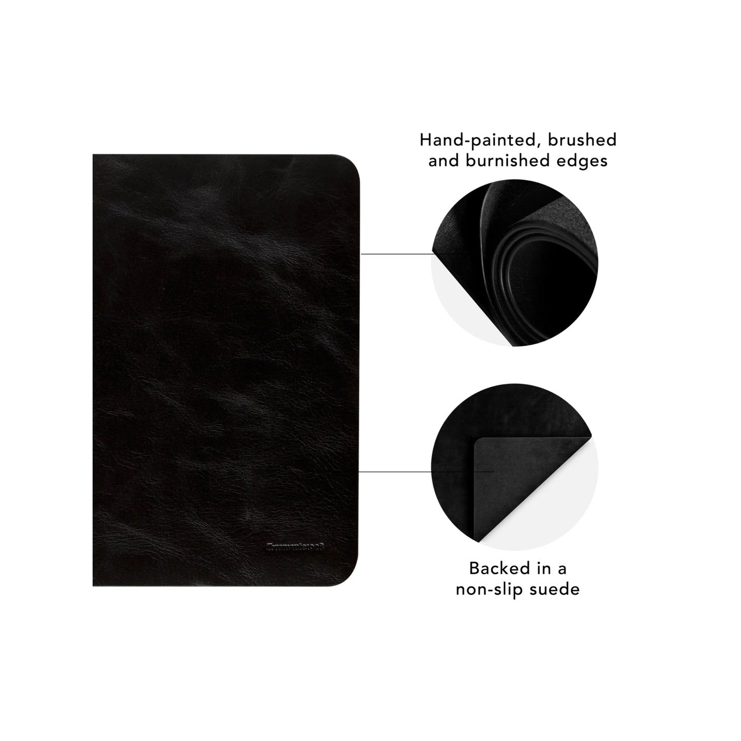 Mousepad dBramante1928 Copenhagen, Piele, Negru