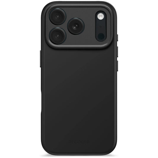 Husa de protectie DECODED Antimicrobian pentru iPhone 17 Pro, Silicon, Phantom Black