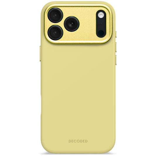 Husa de protectie DECODED Antimicrobian pentru iPhone 17 Pro Max, Silicon, Yuma Yellow