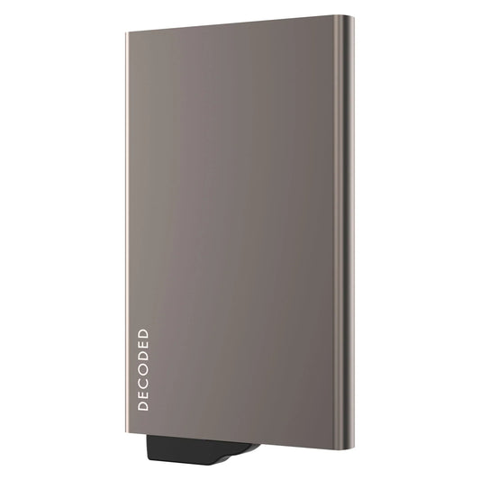 Suport magnetic de carduri DECODED, Gri
