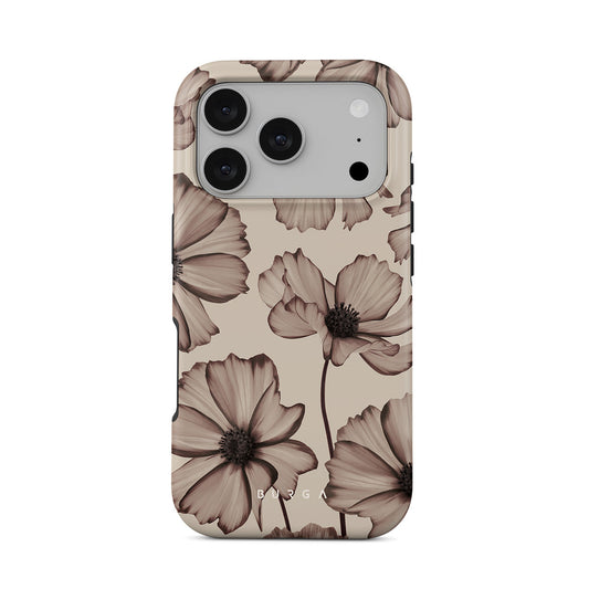 Husa de protectie BURGA pentru iPhone 17 Pro, Flori, Bej