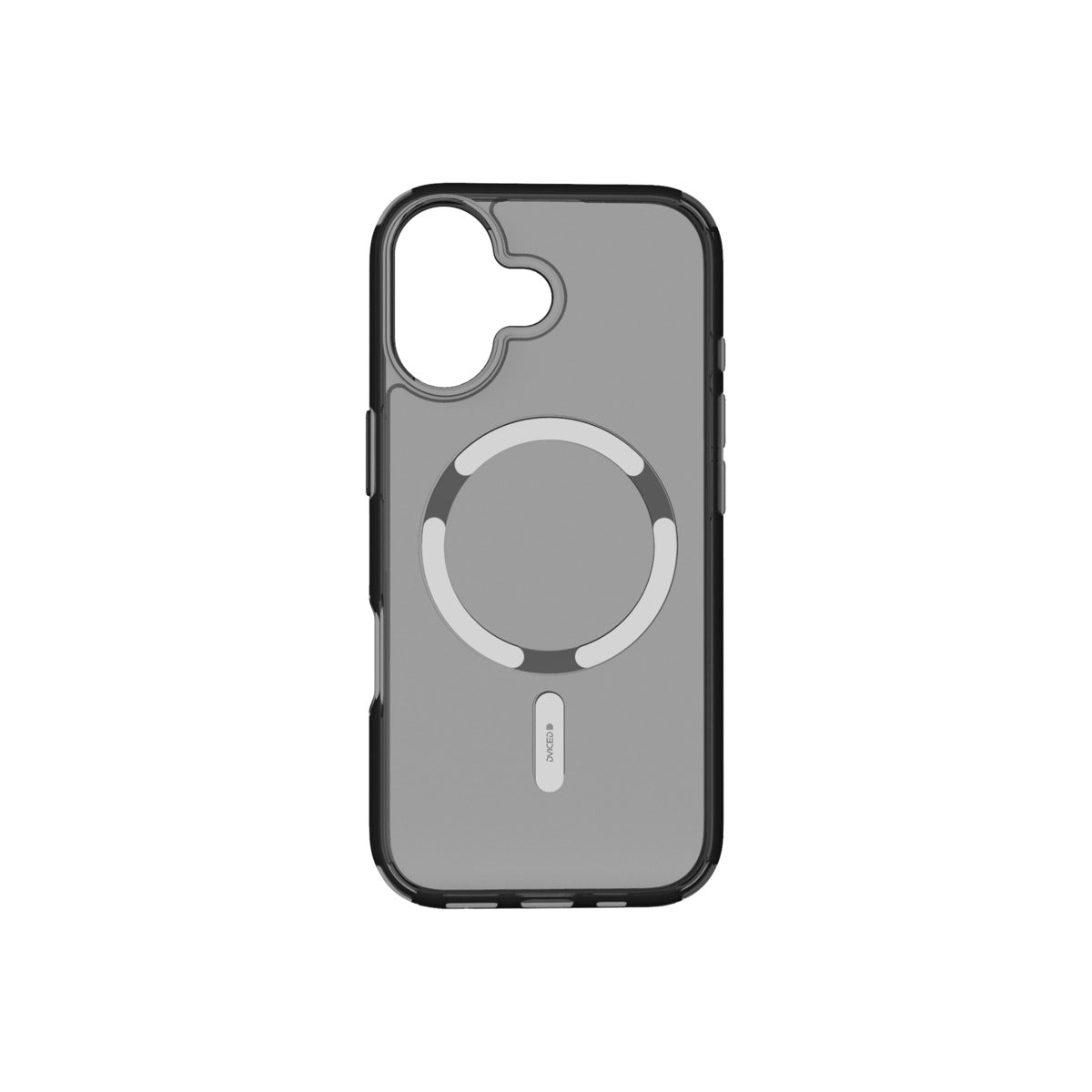 Husă de protectie DVICED din silicon pentru iPhone 17, MagSafe, Fumuriu-Argintiu