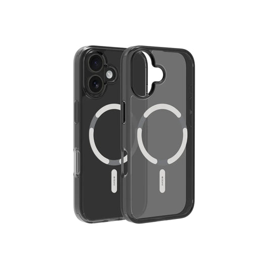 Husă de protectie DVICED din silicon pentru iPhone 17, MagSafe, Fumuriu-Argintiu