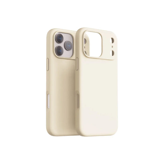 Husă de protectie DVICED din silicon pentru iPhone 17 Pro, Bej