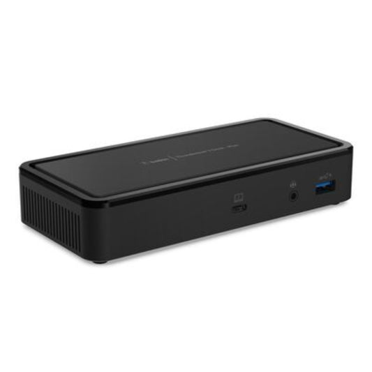 Adaptor Belkin Thunderbolt 3- 1-Port Thunder3, 1-Port Audio, 1-Port USB-3.1, 1-Port Ethernet, 2-Port USB-3.1, 2-Port USB-C, 2-Port Display MiniPort, Negru