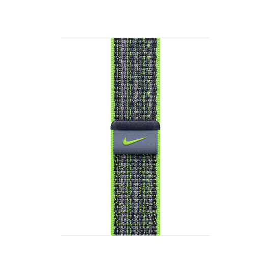 Curea Apple pentru Apple Watch 41mm Bright Green/Blue Nike Sport Loop - iSTYLE RO