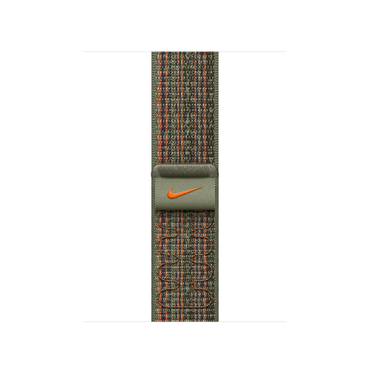 Curea Apple pentru Apple Watch 41mm Sequoia/Orange Nike Sport Loop - iSTYLE RO