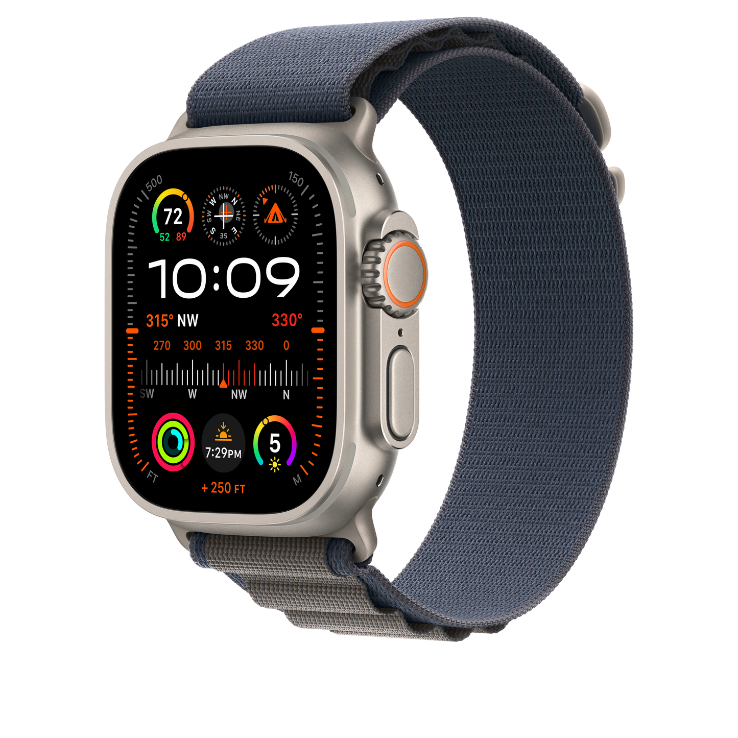 Curea Apple pentru Apple Watch Ultra 49mm Blue Alpine Loop - Small - iSTYLE RO