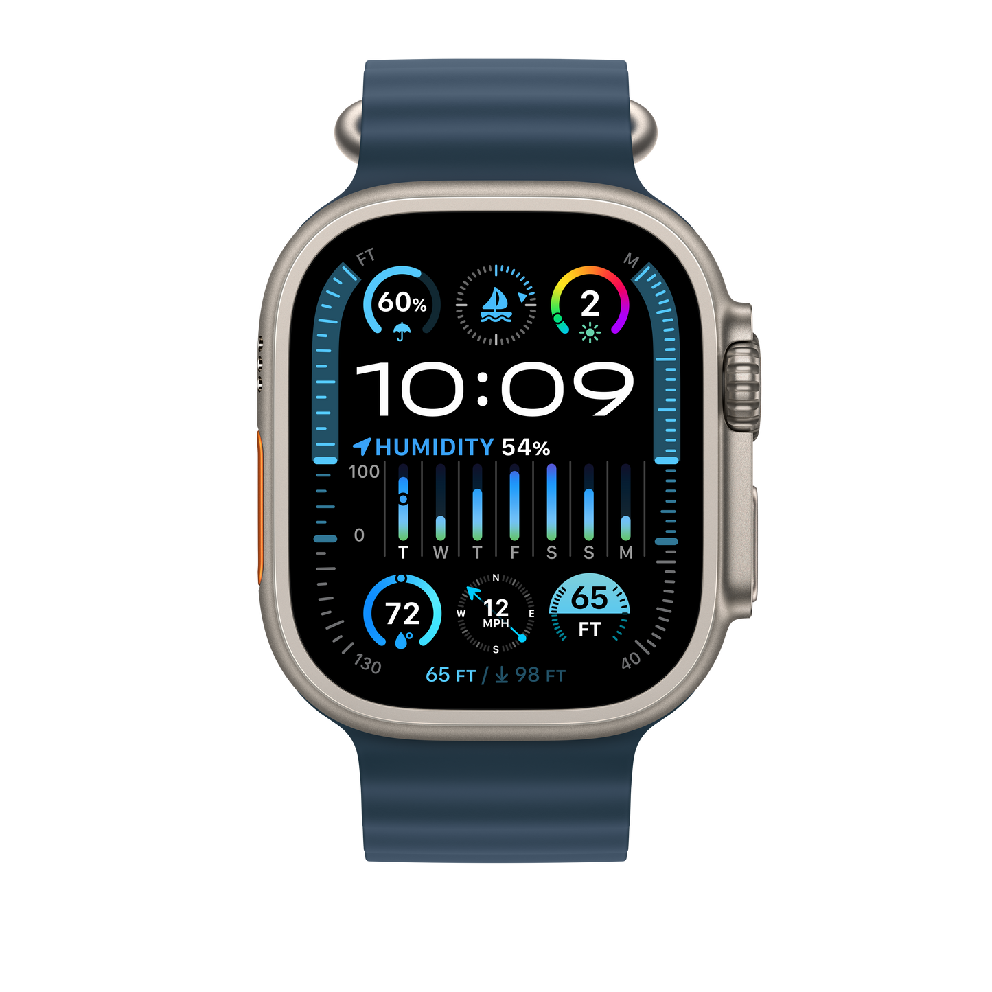 Curea Apple pentru Apple Watch 49mm Blue Ocean Band - iSTYLE RO