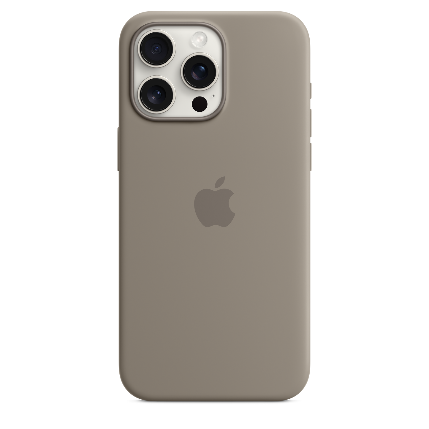 Husa de protectie Apple cu MagSafe pentru iPhone 15 Pro Max, Silicon, Clay - iSTYLE RO