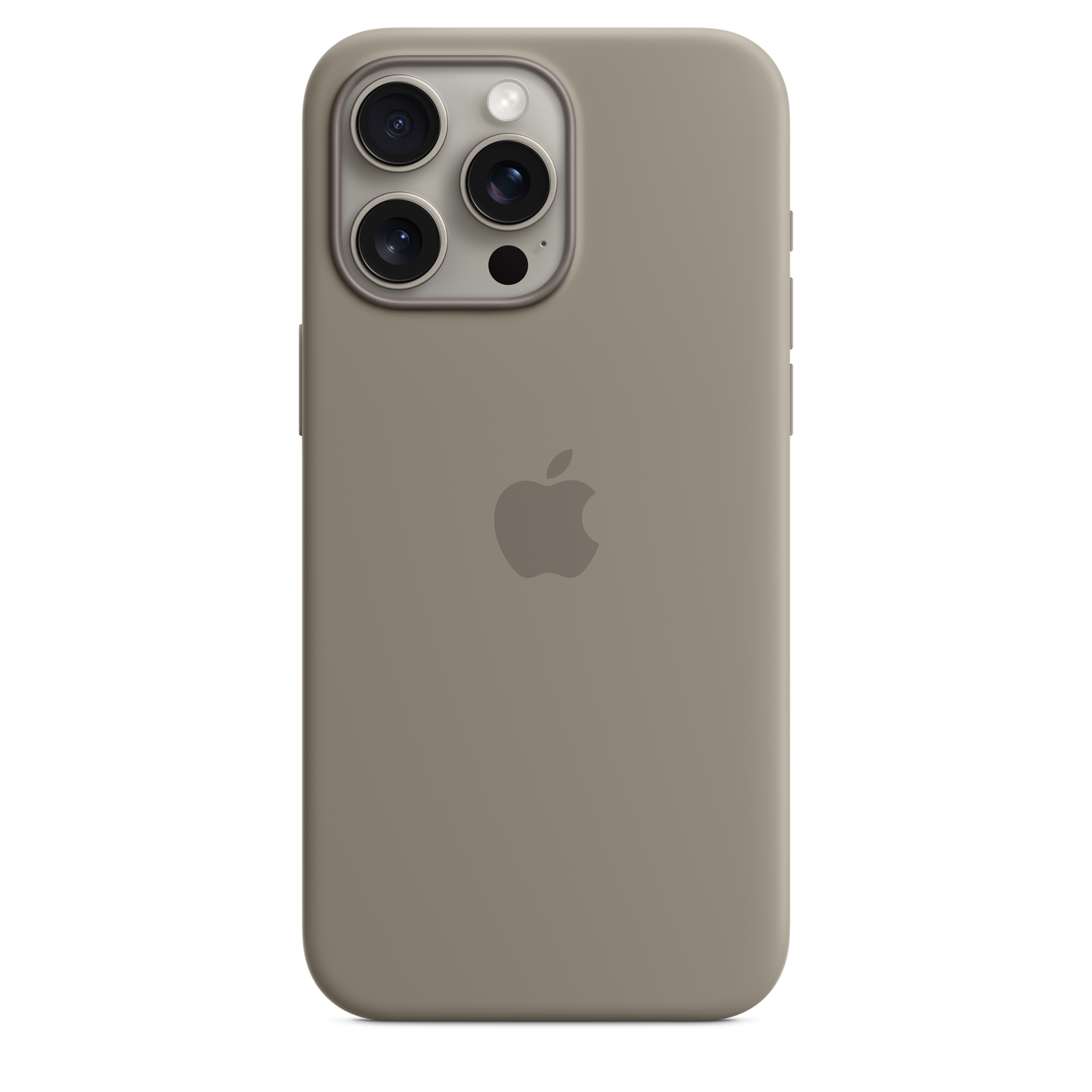 Husa de protectie Apple cu MagSafe pentru iPhone 15 Pro Max, Silicon, Clay - iSTYLE RO