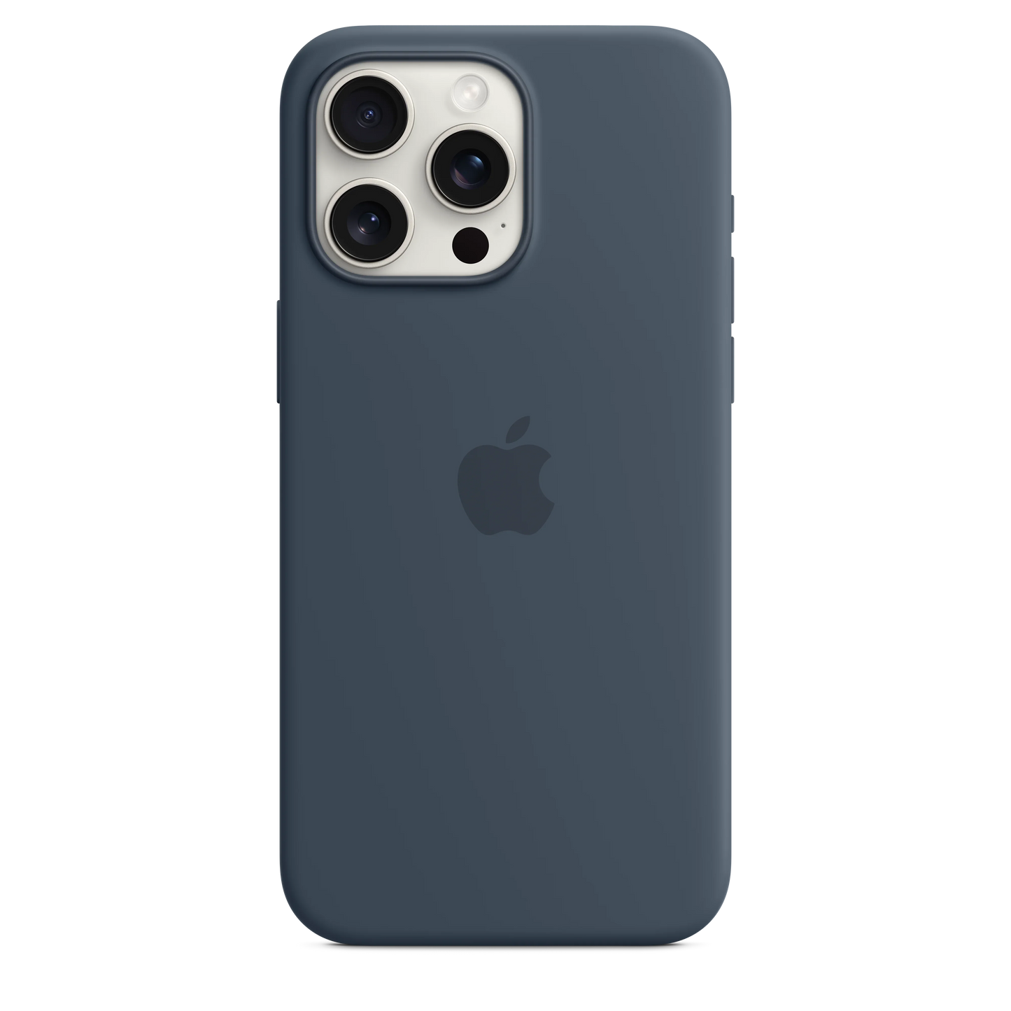 Husa de protectie Apple cu MagSafe pentru iPhone 15 Pro Max, Silicon, Storm Blue - iSTYLE RO