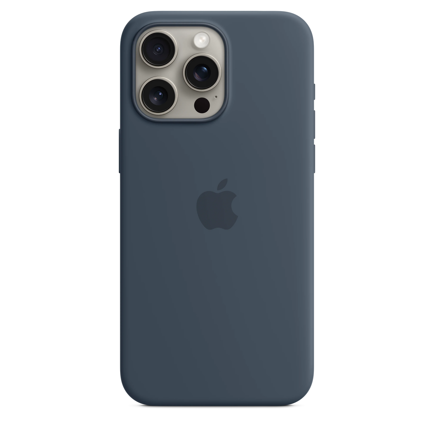 Husa de protectie Apple cu MagSafe pentru iPhone 15 Pro Max, Silicon, Storm Blue - iSTYLE RO