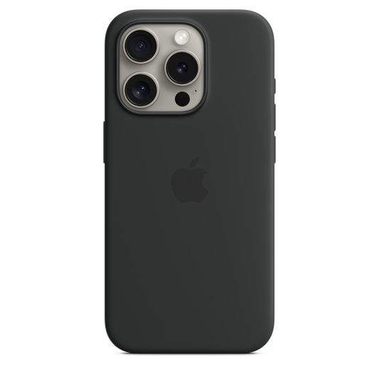 Husa de protectie Apple cu MagSafe pentru iPhone 15 Pro, Silicon, Negru - iSTYLE RO