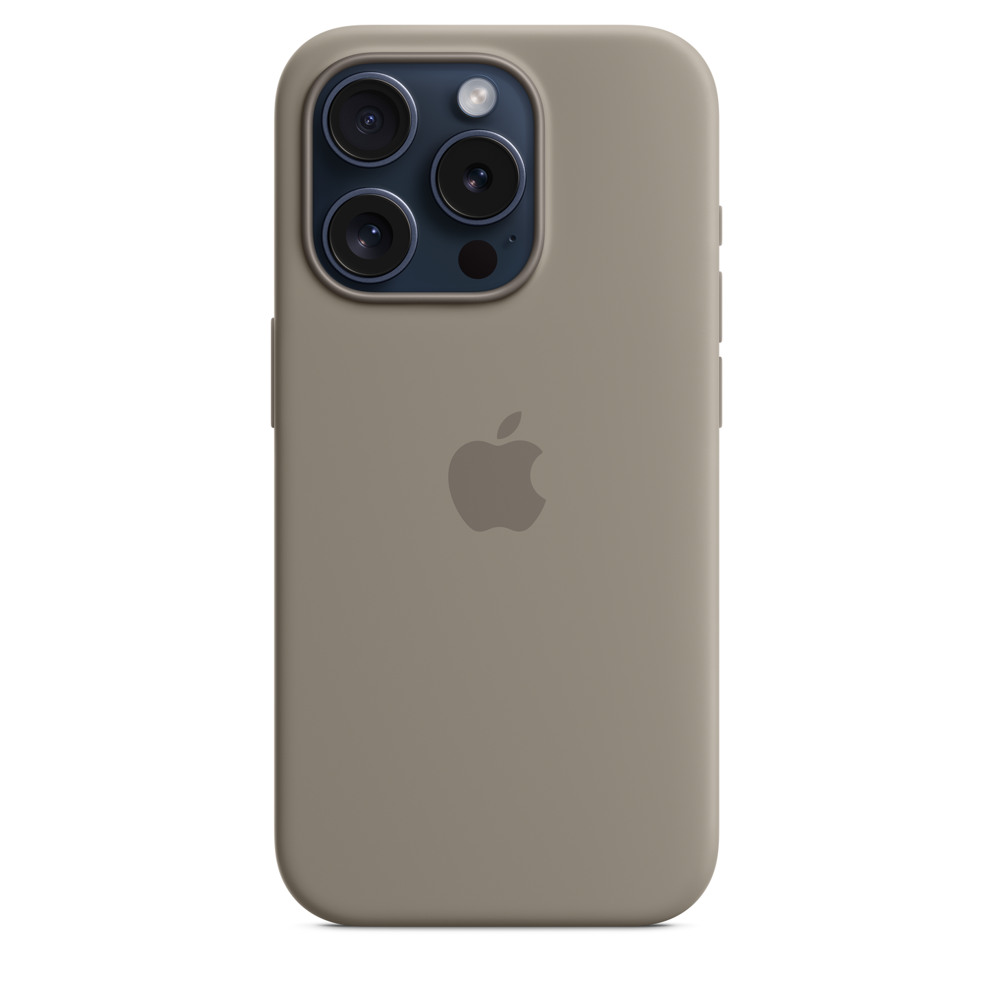 Husa de protectie Apple cu MagSafe pentru iPhone 15 Pro, Silicon, Clay - iSTYLE RO