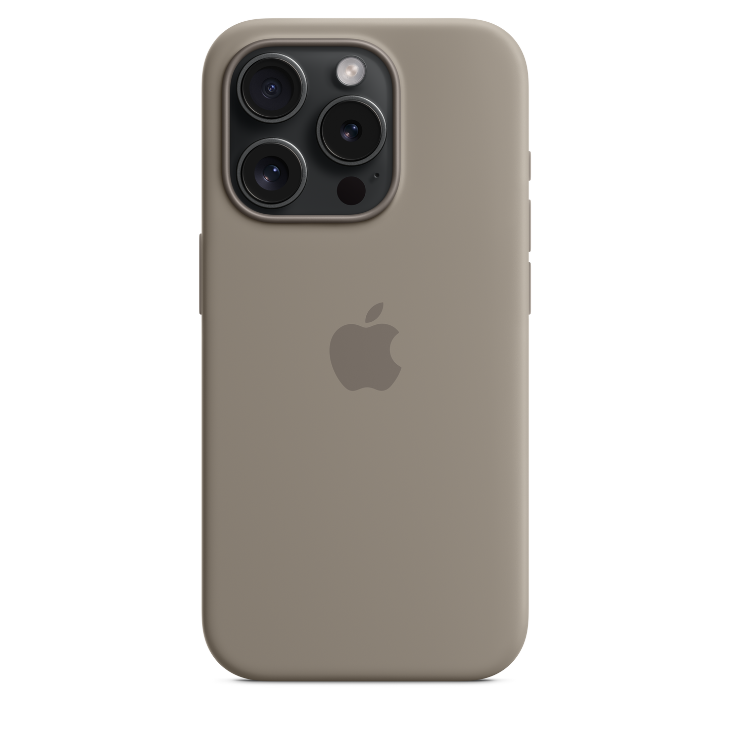 Husa de protectie Apple cu MagSafe pentru iPhone 15 Pro, Silicon, Clay - iSTYLE RO