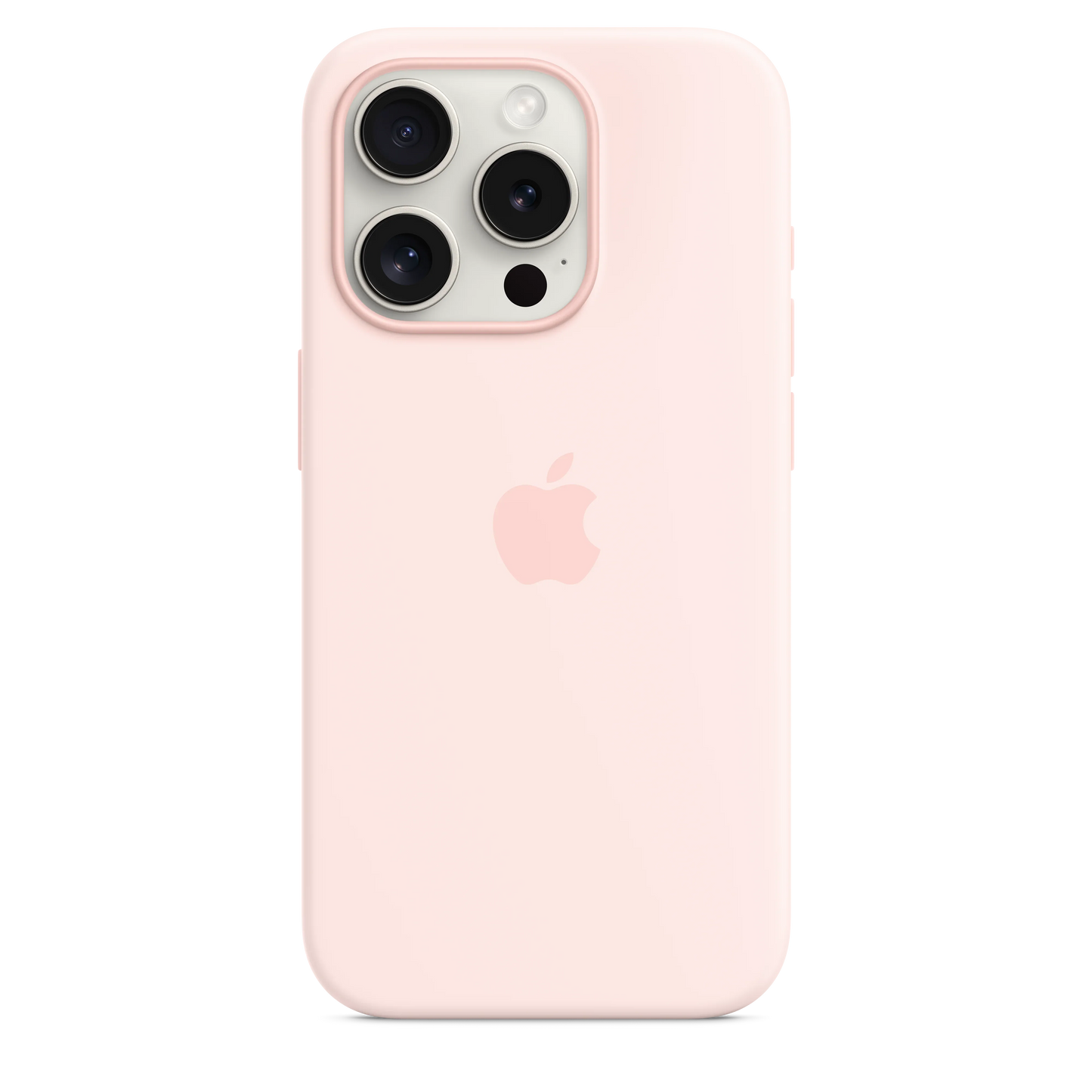 Husa de protectie Apple cu MagSafe pentru iPhone 15 Pro, Silicon, Light Pink - iSTYLE RO
