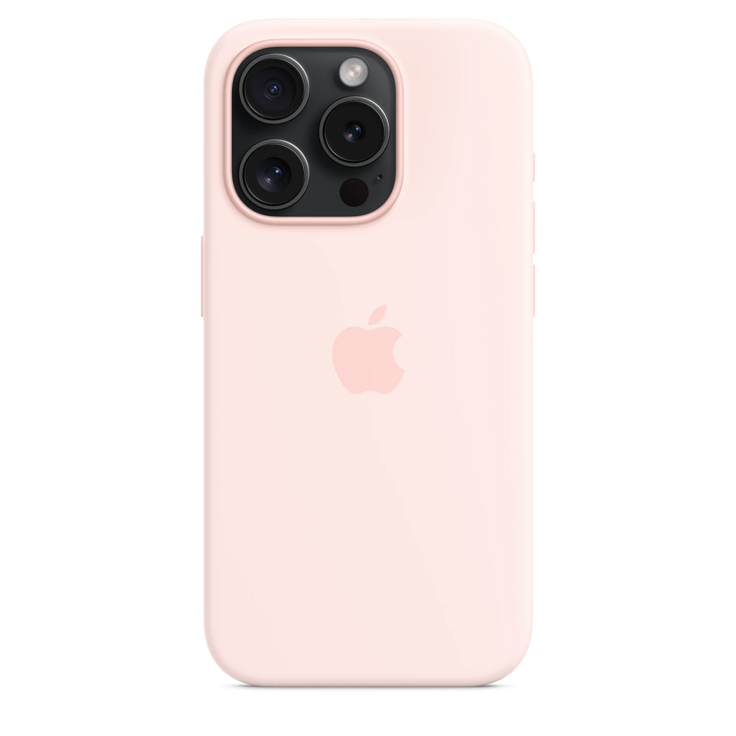 Husa de protectie Apple cu MagSafe pentru iPhone 15 Pro, Silicon, Light Pink - iSTYLE RO