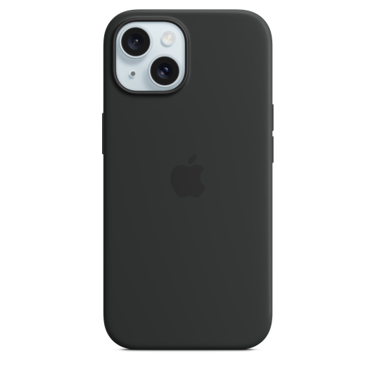 Husa de protectie Apple cu MagSafe pentru iPhone 15, Silicon, Negru - iSTYLE RO