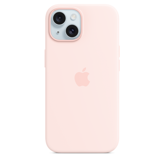 Husa de protectie Apple cu MagSafe pentru iPhone 15, Silicon, Roz - iSTYLE RO