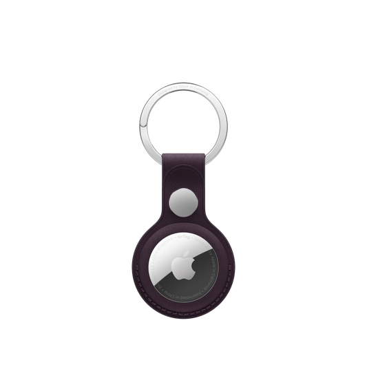 Breloc AirTag FineWoven Key Ring - Blackberry - iSTYLE RO