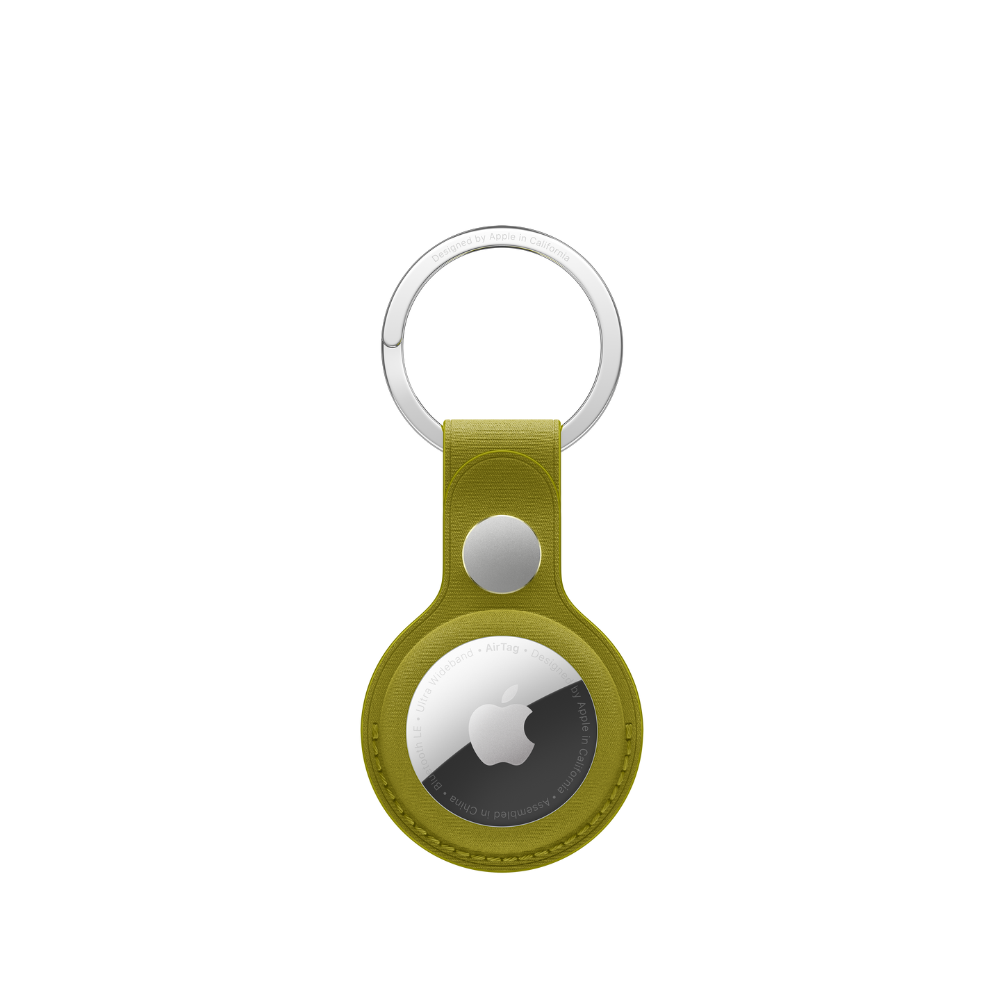 Breloc AirTag FineWoven Key Ring - Chartreuse - iSTYLE RO
